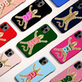 Load image into Gallery viewer, Personalized Large Initial Phone Case, Leopard
