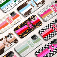 Load image into Gallery viewer, Personalized Large Initial Phone Case, Stripes
