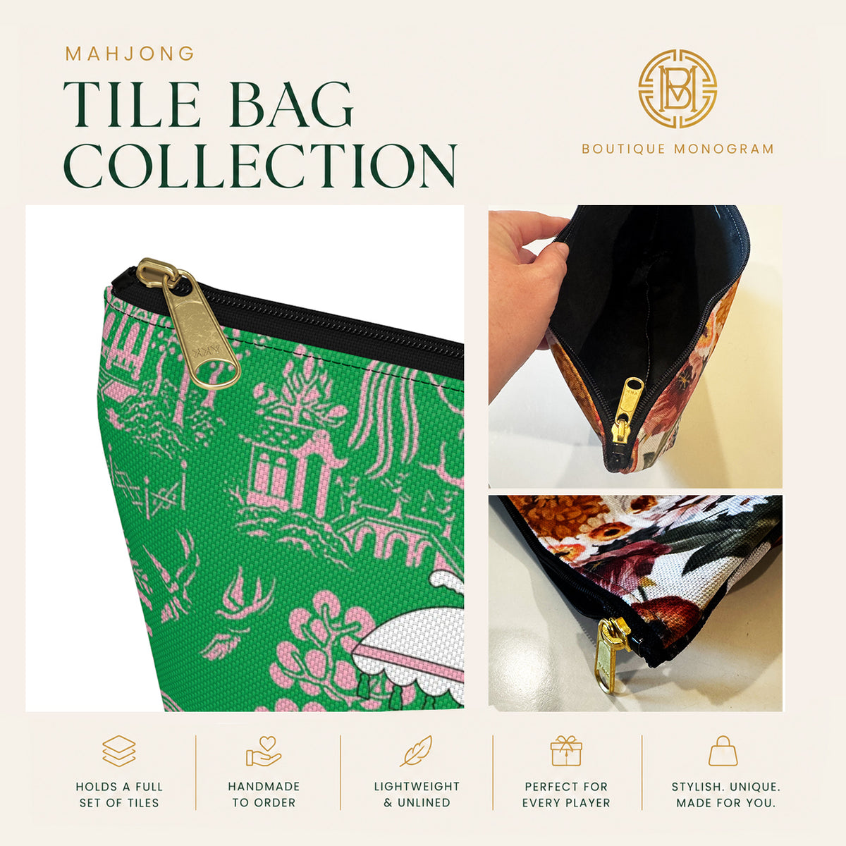 Mahjong Tile Bag, Football, Wholesale