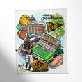 Load image into Gallery viewer, College Throw Blanket, Southern Miss
