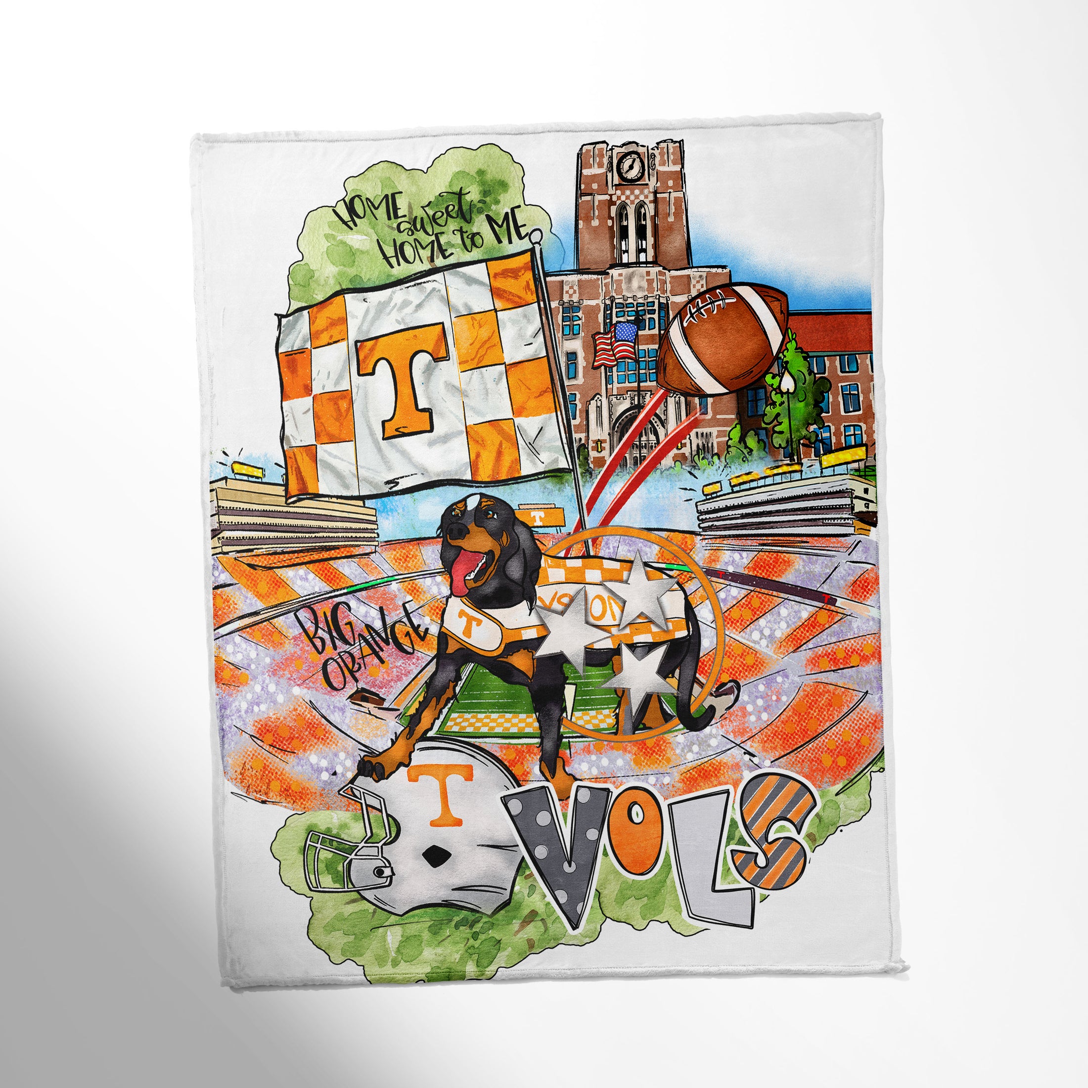 College Throw Blanket, Tennessee