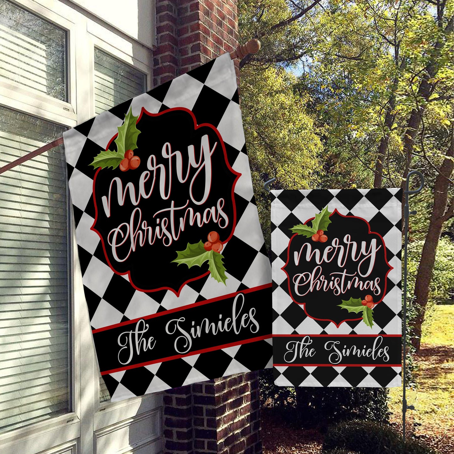 Christmas Personalized Flag