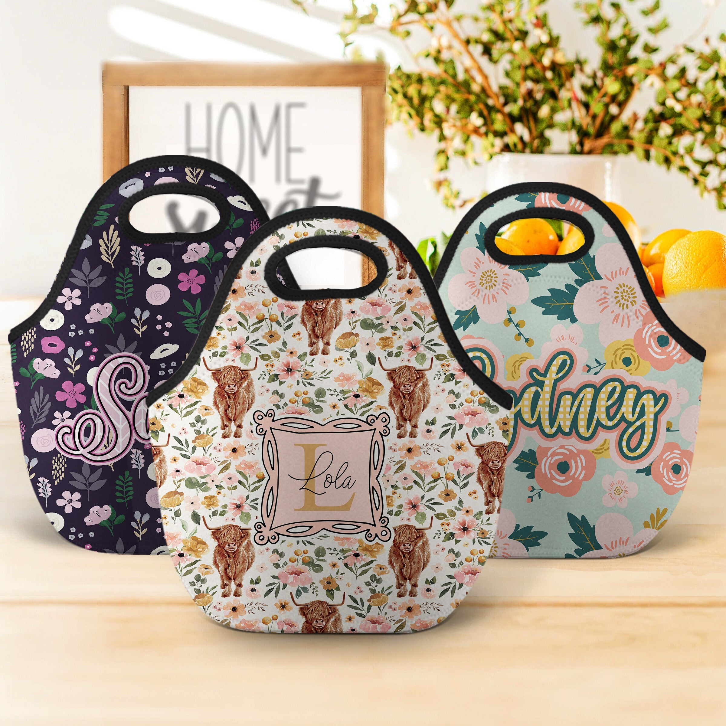 Custom lunch on sale tote
