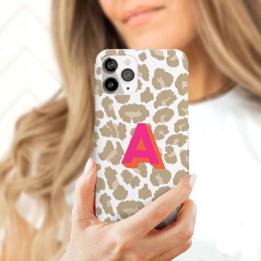 Personalized Animal Initial Phone Case