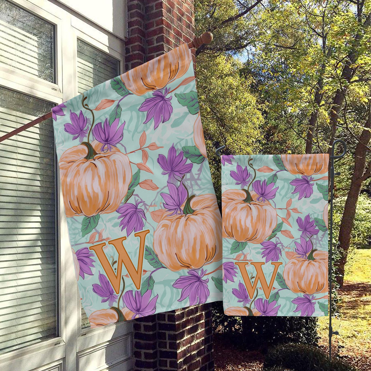 Fall Personalized Flag
